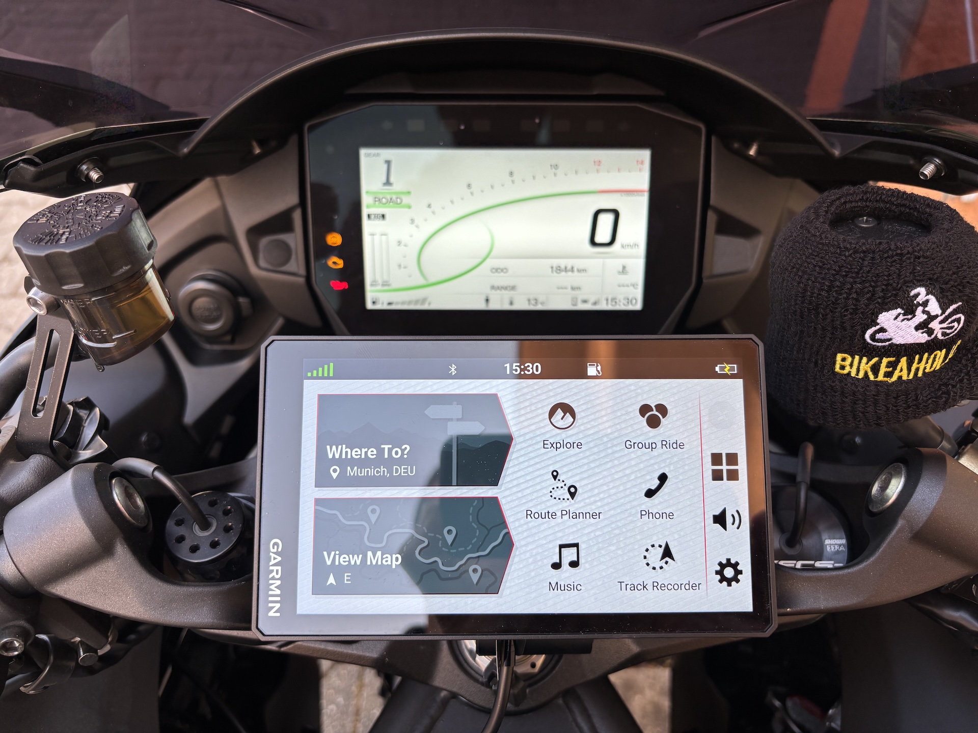 Kawasaki H2 SX SE - Installing Garmin zūmo XT/XT2 holder